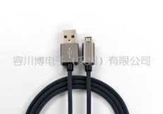 USB MICRO数据线鱼网编织铝合金外壳